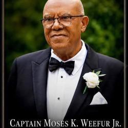OFFICIAL OBITUARY ANNOUNCEMENT OF CAPTAIN MOSES K. WEEfUR JR.