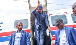 President Joseph Nyuma Boakai, Sr. and delegation arrived in Foya, Lofa County