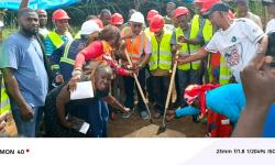 Ministry of Transport Breaks Ground for  Regional Hub in Bomi County.