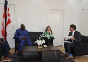 US Embassy Chargé d’Affaires Pays Courtesy Call on Information Minister