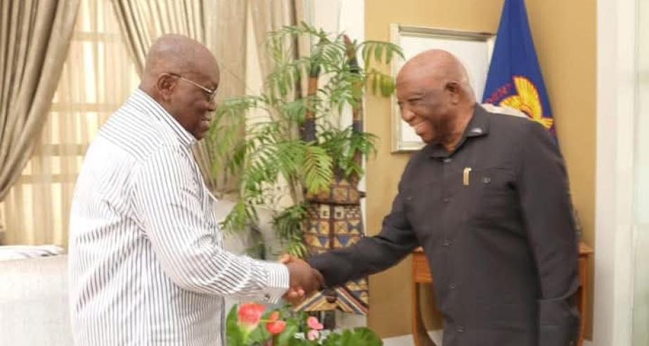 President Boakai meets Ghanaian President Nana Addo Dankwa Akufo-Addo.