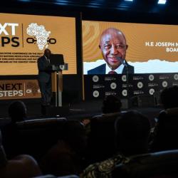 President Boakai Demands Action Beyond Words on Slave Trade Reparations .