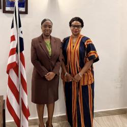The Executive Chairperson of The Liberia Anti-Corruption Commission (LACC), Cllr. Alexandra K. Zoe, Held a Courtesy Meeting with a delegation from the International Development Law Organization (IDLO), Led by Country Manager, Madam Chinyelumugo Okoh