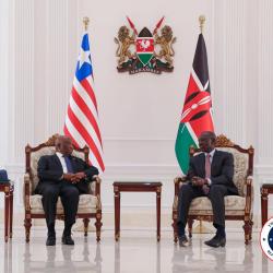 President Boakai in a high-Level Bilateral Meeting.