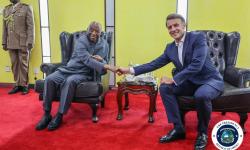 President Boakai and President Emmanuel Macron