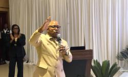 Hon. Sieleaf Ralph Tyler Speaking at the official Launch of the Five-Year Strategic Plan (2025–2029)