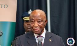 His Excellency President Joseph Nyuma Boakai, Sr. speaking at the 30th anniversary of the Center for Africa Peace and Conflict Resolution  