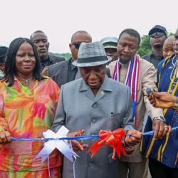 President Boakai Dedicates Development Projects in Grand Bassa 