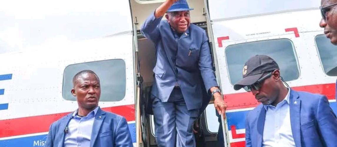President Joseph Nyuma Boakai, Sr. and delegation arrived in Foya, Lofa County