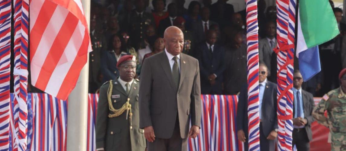 Commander in Chief of the Armed Forces of Liberia, President Joseph Nyumah Boakai. Commander in Chief of the Armed Forces of Liberia, President Joseph Nyumah Boakai.
