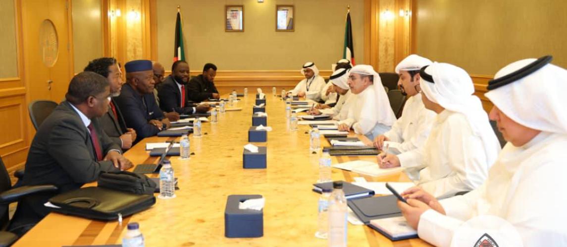 Representatives of the Kuwaiti Fund and the Government of Liberia meet to advance discussions on securing USD 77 million for the Salayea-Konia Road Project.