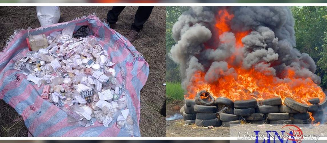 LDEA Burns Over LD $60 Million Worth Of Illicit Drugs