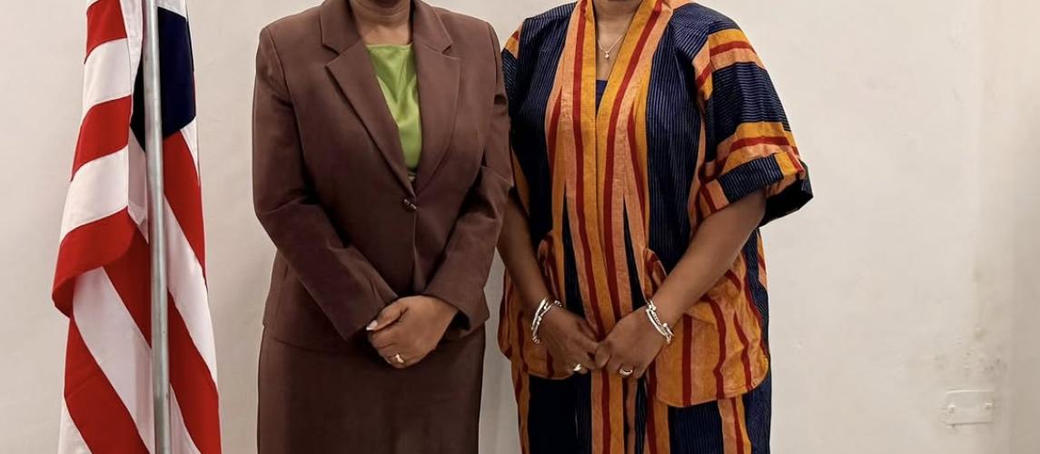 The Executive Chairperson of The Liberia Anti-Corruption Commission (LACC), Cllr. Alexandra K. Zoe, Held a Courtesy Meeting with a delegation from the International Development Law Organization (IDLO), Led by Country Manager, Madam Chinyelumugo Okoh