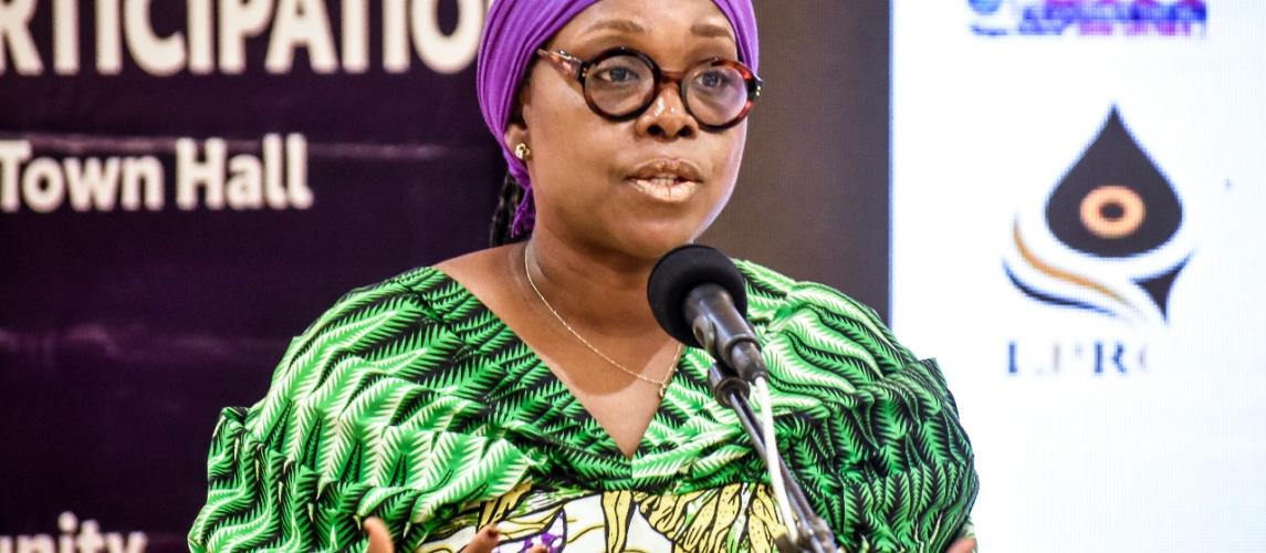 Liberia’s Minister of Foreign Affairs, Her Excellency Sara Beysolow Nyanti