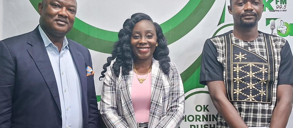 The Executive Director, Mr. James K. Kingsley, and Ms. Vivian S. Akoto, Executive Assistant in the Office of the Executive Chairperson, Made a Significant Appearance on the Center for Transparency and Accountability in Liberia (CENTAL) Hour on OK FM