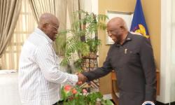President Boakai meets Ghanaian President Nana Addo Dankwa Akufo-Addo.