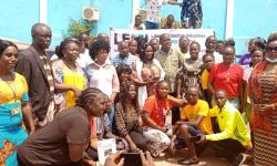 A segment of participants pose for the press at the close of the three day event in Buchanan