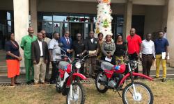 UNDP Donates 16 Motorbikes to Boost Agricultural Extension Services in Liberia
