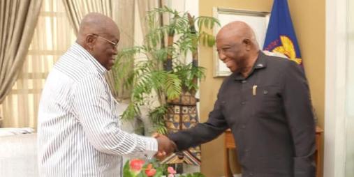 President Boakai meets Ghanaian President Nana Addo Dankwa Akufo-Addo.