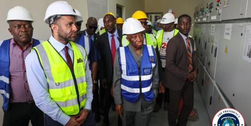 President Boakai Welcomes Restoration of Damaged Mount Coffee Turbine