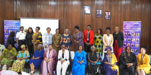 Deputy Minister Cllr. Deweh E. Gray along with some eminent women 