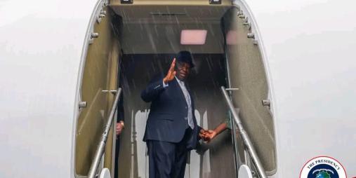 President Boakai Departs for Sierra Leone.