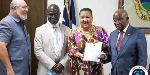  President Boakai Receives National Carbon Policy